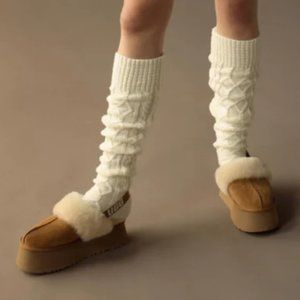 UGG Funkette Suede Platform Clogs